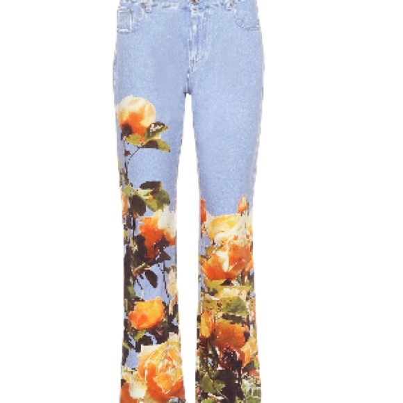 MSGM Mid-Rise Printed Jeans
